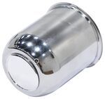 Americana Trailer Wheel Center Cap w/Center Plug - 3.75" Pilot - Chrome-Plated Steel