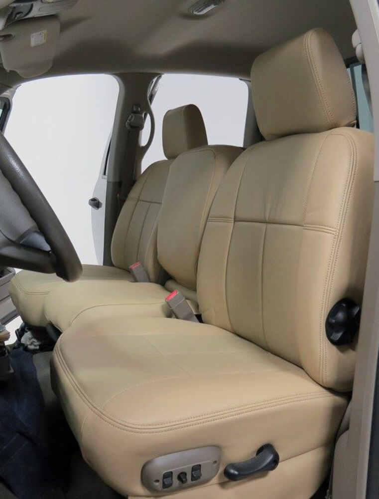 Clazzio Custom Seat Covers Leather Front Middle Rear Beige