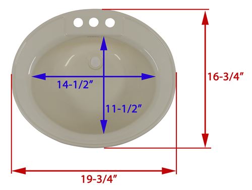 しふみん　RVS Tough Grade RV Stainless Steel Sink | 22 Gauge Stainless