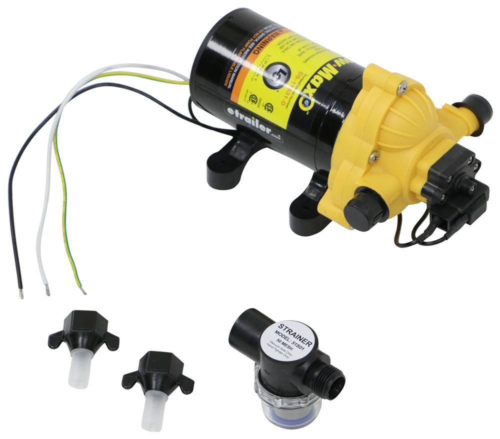 Flow Max RV Fresh Water Pump 115 Volt 3.3 Gallons Per Minute 45