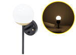 Gustafson Lighting 12 Volt RV Wall Sconce - Satin Black with Champagne Gold Accents - Hardwired
