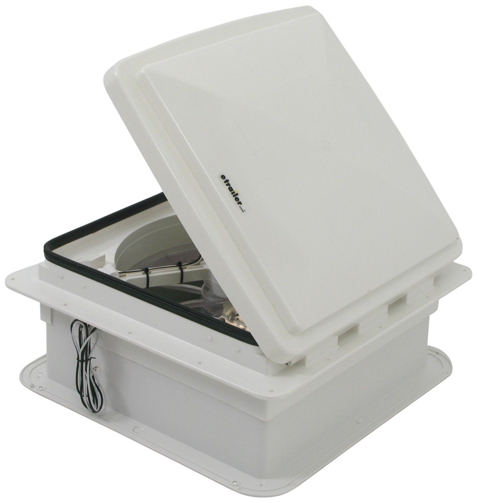 MaxxAir MaxxFan Trailer Roof Vent w/ 12V Fan - Manual Lift