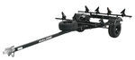 Malone MicroSport LowBed Off-Road 2 Kayak Trailer Package - 78" Bars - Saddle Style Carriers