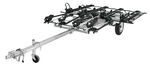 Malone MicroSport LowBed Off-Road 8 Bike Trailer Package - 4 E-Bikes and 4 Standard Bikes