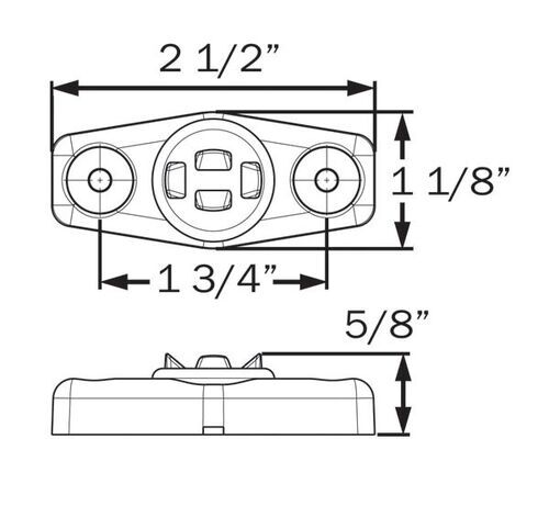 Optronics Mini Side Marker And Clearance Light Submersible 3 Diodes Clear Lens W Red Leds Optronics Trailer Lights Mcl14crgb Optronics Mini Side Marker And Clearance Light Submersible 3 Diodes Clear Lens W Red Leds Optronics Trailer Lights Mcl14crgb