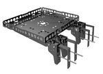 Mount-n-Lock GennyGo HD Folding Generator and Cargo Carrier for RV Bumpers - Steel - 500 lbs
