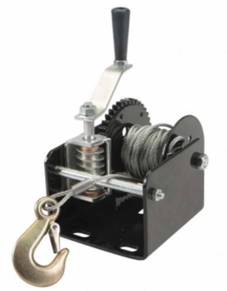 MaxxTow MaxxHaul Worm Gear Hand Winch 25' Wire Rope 2,000 lbs