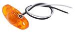 Optronics LED Mini Side Marker and Clearance Light - 1 Diode - 2-Wire - Oblong - Amber Light