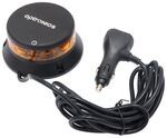 Optronics Low Profile Strobe Warning Light - SAE Class I - LED - 12V Plug - Amber - Magnetic Mount