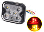 Optronics LED Strobe Light - Surface Mount - 54 Flash Patterns - Amber/Red