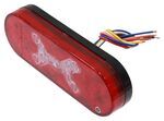 Fusion LED Hardwired Trailer Light - Stop, Tail, Turn - Oval - Red/Yellow/Blue X Lens - 20 Diodes