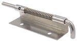 Elevated Spring Latch for Trailer Tailgate - 2 Holes - 1/4" - Stainless Steel - Left Hand