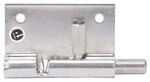 Spring Release Hinge and Latch w/ Holdback - 2 Holes - 1/4" - Stainless Steel - Left