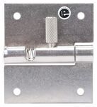 Spring Release Latch and Keeper - 4 Holes - 1/4" - Passivated Stainless Steel - Left