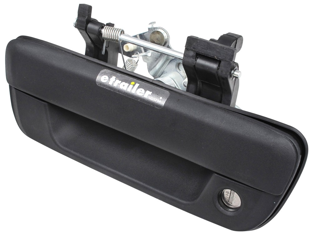 Pop Lock Custom Tailgate Lock With Handle Manual Black Pop