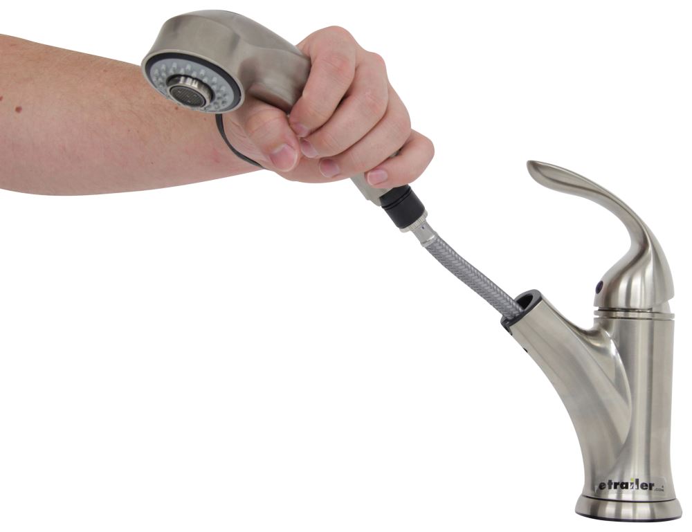 Phoenix Faucets Hybrid Rv Kitchen Faucet W Pull Out Spout Single