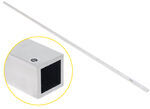 P&F Products Tubing for Ladder Racks - 1" Square x 1/8" Thick - Aluminum