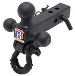 Patriot Hitches 4-Way 3-Ball Mount for 2" Hitches - The Captain - 30K - Black Accent