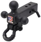 Patriot Hitches 4-Way 3-Ball Mount for 2-1/2" Hitches - The Captain - 30K - Black Accent