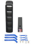 Patriot Hitches Drop Hitch Stacked Receivers for 2" Hitches - 10" Drop/Rise - Blue Accent
