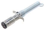 Pollak 6-Pole Round Pin Trailer Wiring Connector with Cable Clamp - Metal