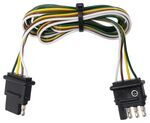 Pollak 4-Way Flat Trailer Connector with 5' Harness