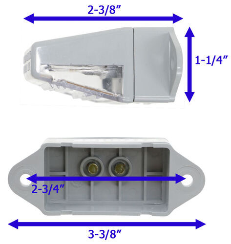 submersible trailer license plate light