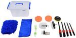 Performance Tool Car Detailing Kit with Power Drill Compatible Brushes - 16 Pieces
