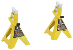 Vehicle Jack Stands in Yellow.