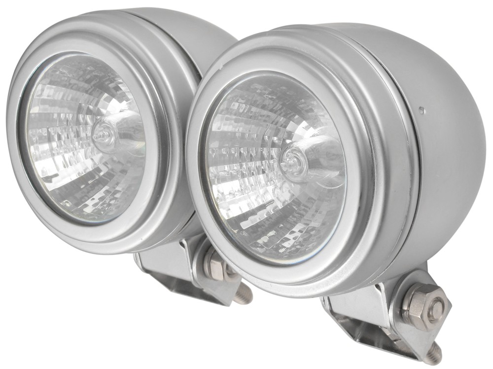 Driving Light Kit - Halogen - 55 Watt - Round 2-7 16 U0026quot - Clear Lens W Chrome Housing