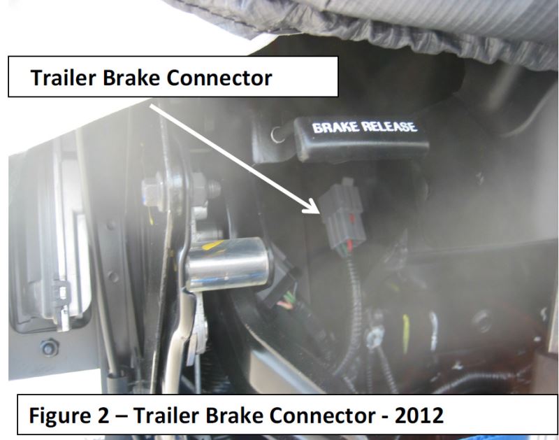 Location Of Brake Controller Wiring Connector On 2014