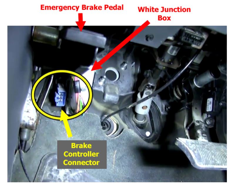 Locating Brake Controller Install Connector on 2004 Dodge ... 2011 dodge ram trailer brake wiring 