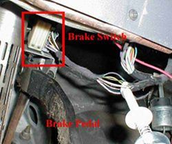 Finding the Brake Light Switch on a 2010 Dodge Journey to ... 2004 ford f 250 7 pin trailer wiring 