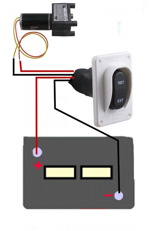 How to Wire the Electric Motor for RV Landing Gear # 75391 On a 5th