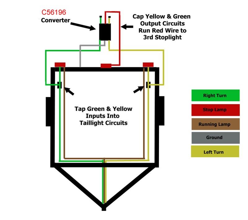 Rewiring a Car Trailer with Separate Turn Signals from ... curt 7 way wiring diagram 