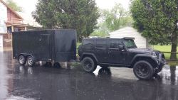 using weight distribution when towing enclosed motorcycle trailer