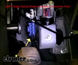 Location of the Factory Brake Controller Plug In Location ... 2007 dodge dakota fuse box 