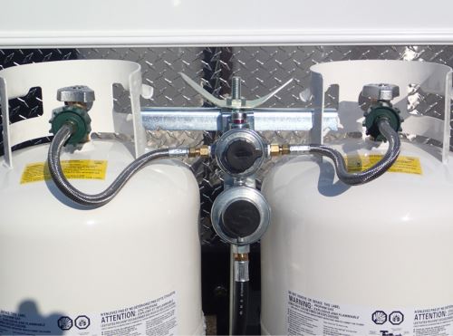 Dual RV Propane Tanks