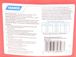 Antifreeze Dilution Chart