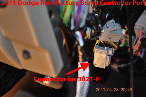 Factory Connection Location For A Electric Trailer Brake