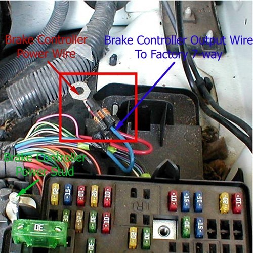 Using # 3025-P Wiring Adapter to Install Brake Controller ... chevy trailer wiring harness pin 