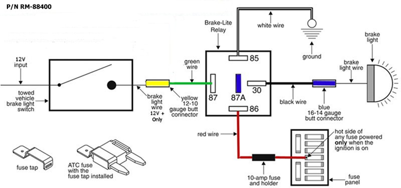 Preventing Flat Towed 2012 Wrangler Brake Light From  