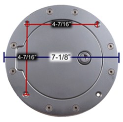 Dimensions Of Bully Chrome Plated Fuel Door Gd 801ck Etrailer Com