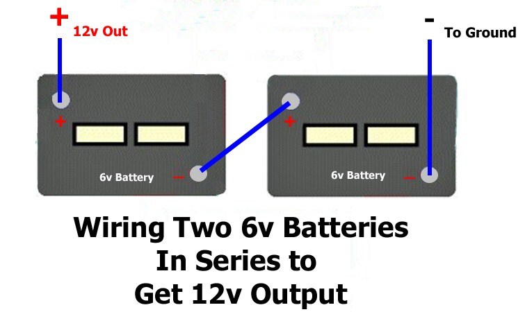 How to Wire Two 6-Volt Batteries In Series to Double Output Voltage