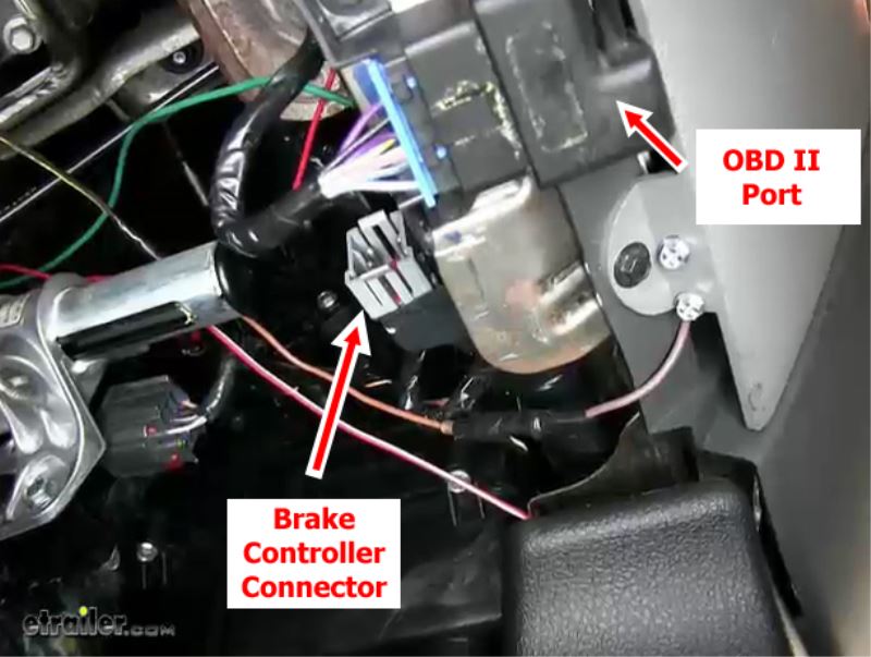Location of Brake Controller Connector on 2005 Ford F150 ... ford super duty steering column wiring diagram 