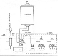 Wiring Diagram For Ultra-Fab Electric A-Frame Jack  