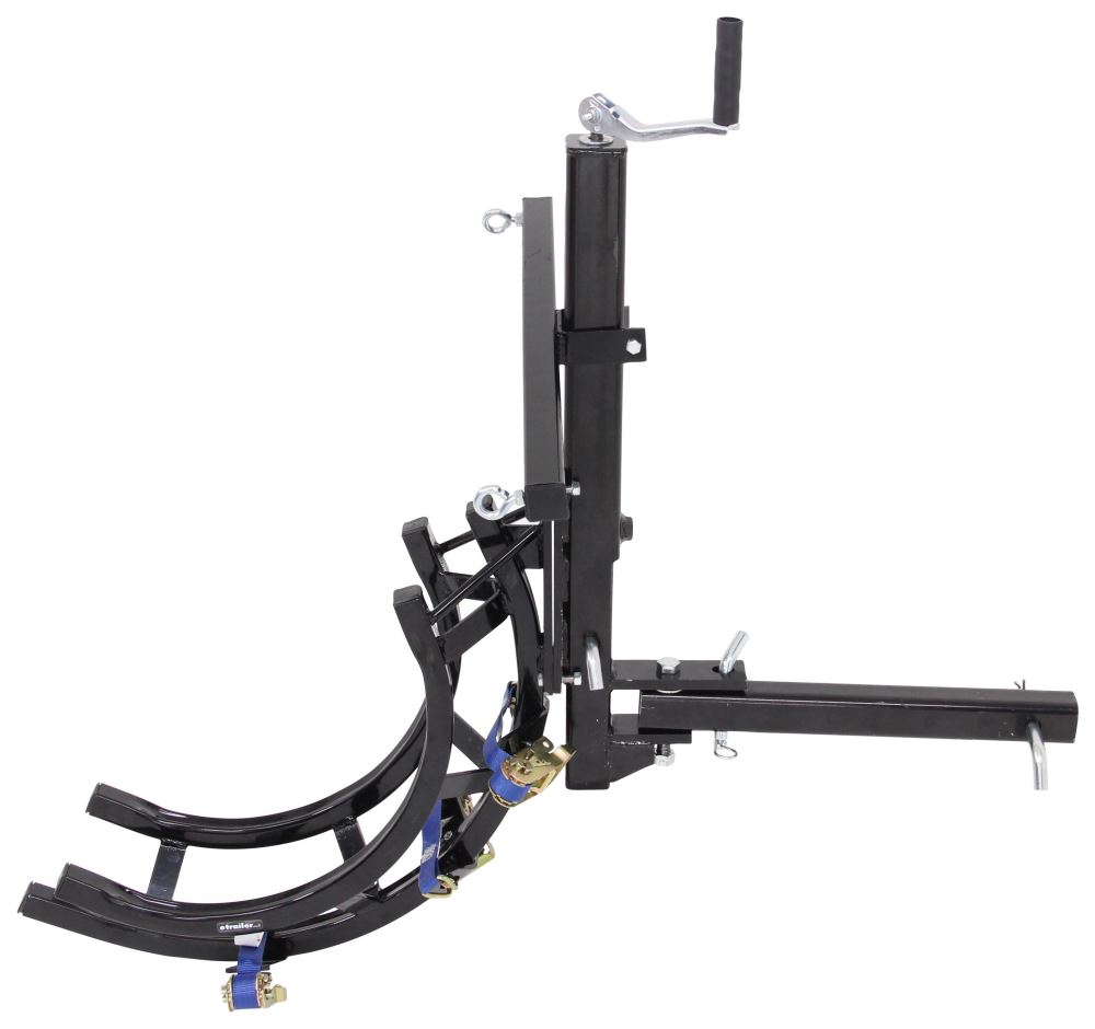 Trailer Hitch Mounted Motorcycle Carrier With Jack And Swivel For 2