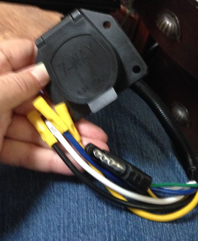Universal Molded Trailer Light Plug Wiring Harness 7 Way Rv 1239 Cord