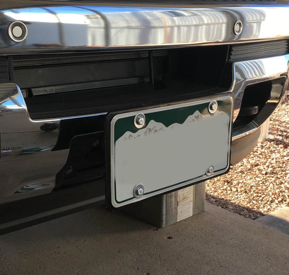 Curt Front Mount Trailer Hitch License Plate Holder Curt Accessories