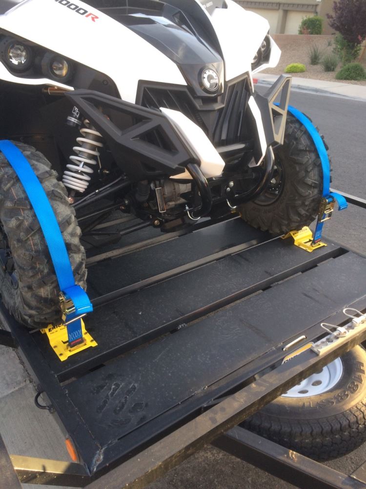 Erickson ATV ETrack TieDown Kit w/ Ratchet Straps and Wheel Chocks